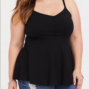 Blck Torrid Peplum Cami (Torrid 3)